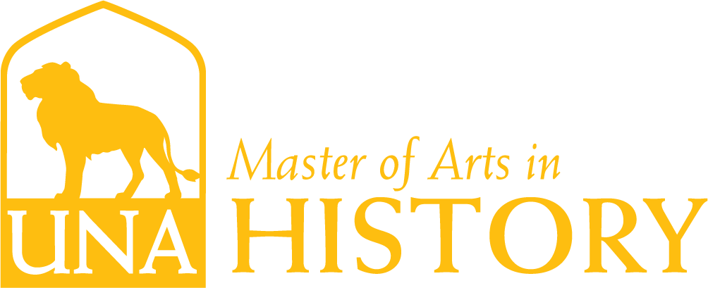 History, M.A. Dept Merchandise Logo in Gold